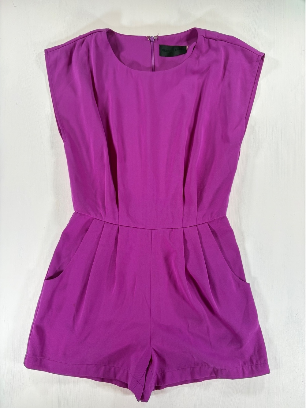 Black Label Magenta Tailored Romper with Pockets Size XS